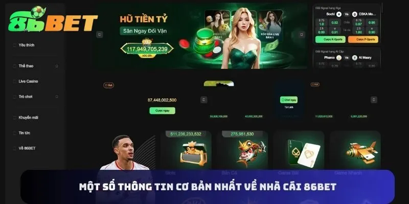 Thông Tin Cơ Bản Về Nền Tảng Cá Cược Trực Tuyến 86BET